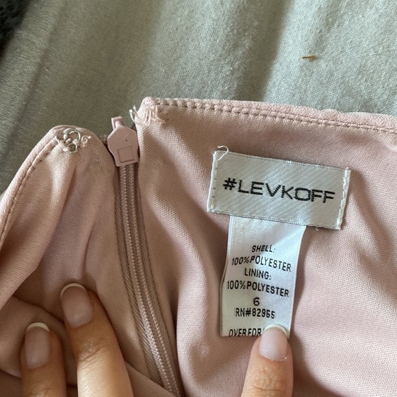 Levkoff Blush Pink Bridesmaids dress - Picture 7 of 7